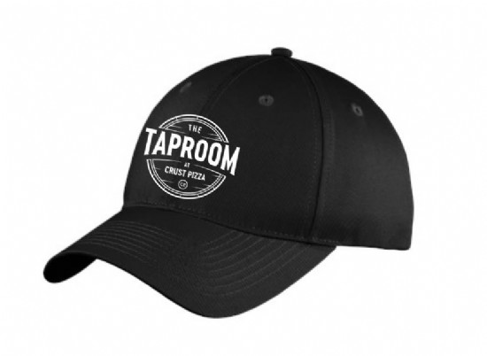 Tap Room Logo Six-Panel Unstructured Twill Cap - White Logo